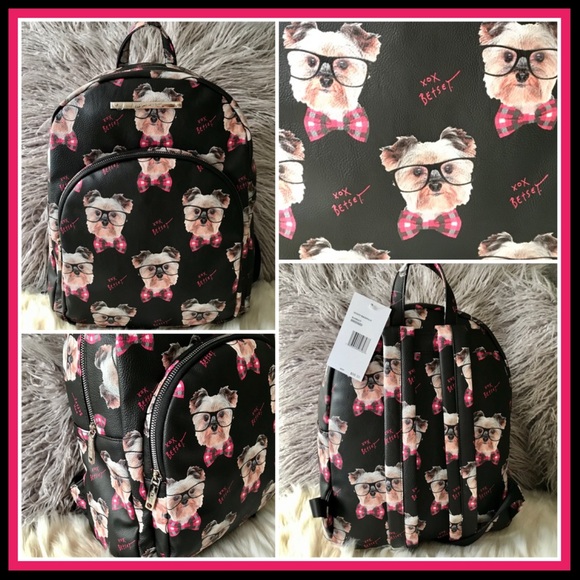 Betsey Johnson Handbags - Betsey Johnson Yorkie Yorkshire Terrier Backpack